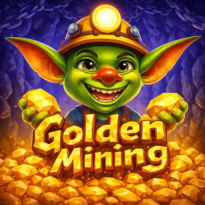Golden Mining Slot Game Logo
